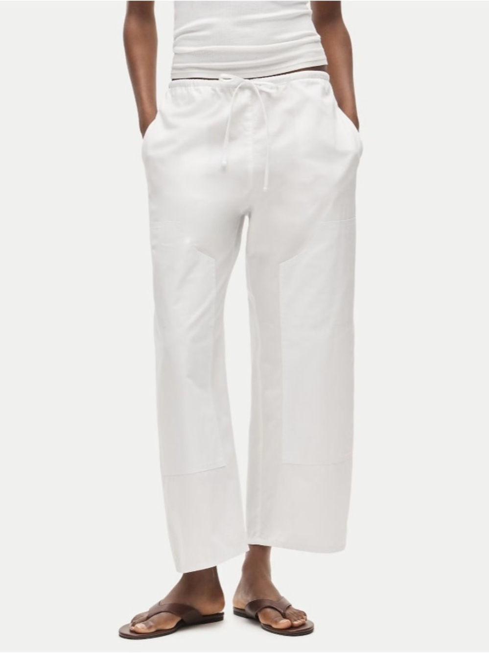 NWT J. Crew Luna Pant Cotton Poplin White